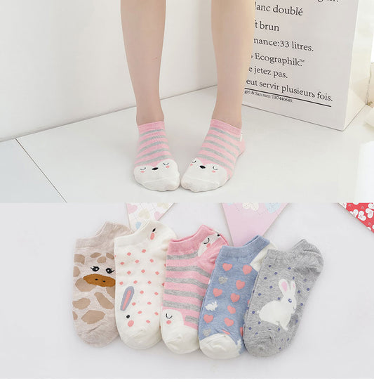 5 pairs Women's Short Socks