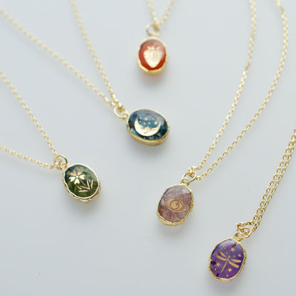 Natural stone gem necklace - Just $15.64! Shop now at Treasured Gift's & More