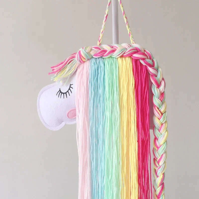 INS Rainbow Baby Hair Clips Holder