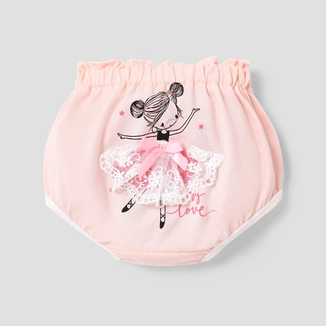 PatPat Girls' Sweet 3D Animal Pattern Underwear Set