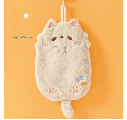 Cute Cartoon Tanuki Hanging Towel