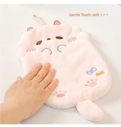 Cute Cartoon Tanuki Hanging Towel