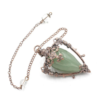Healing Natural Stone Crystal Pendulums