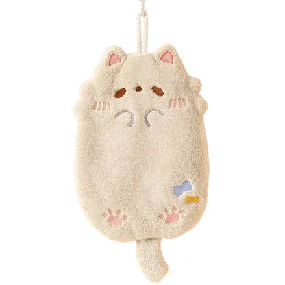 Cute Cartoon Tanuki Hanging Towel