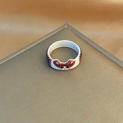 Creative Cute Cat Drop Glaze Women's Ring