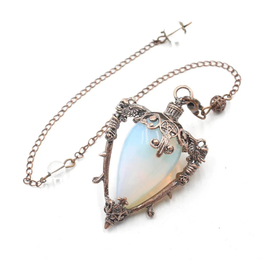 Healing Natural Stone Crystal Pendulums