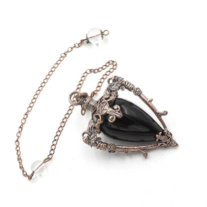 Healing Natural Stone Crystal Pendulums