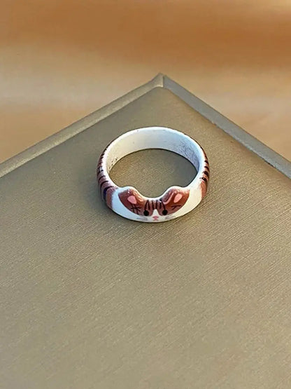 Creative Cute Cat Drop Glaze Women's Ring