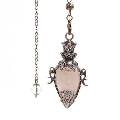 Healing Natural Stone Crystal Pendulums