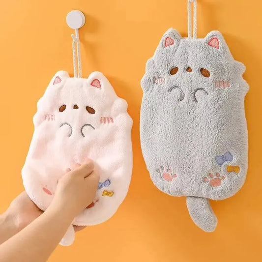 Cute Cartoon Tanuki Hanging Towel