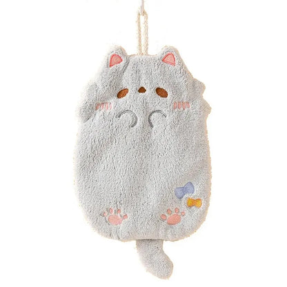 Cute Cartoon Tanuki Hanging Towel