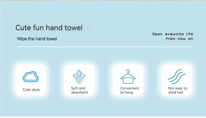 Cute Cartoon Tanuki Hanging Towel