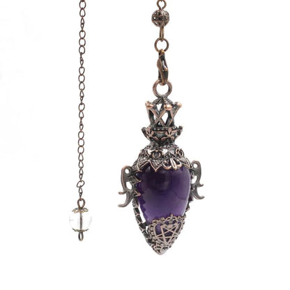 Healing Natural Stone Crystal Pendulums