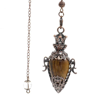 Healing Natural Stone Crystal Pendulums