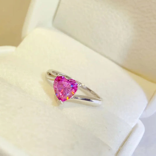 1 Carat Moissanite 925 Sterling Silver Ring - Treasured Gift's & More