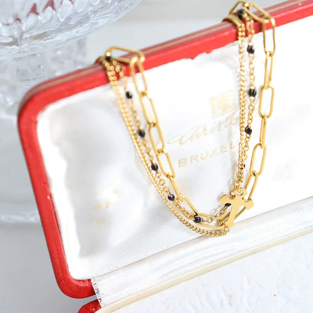 Titanium Steel Three-Layered Bracelet - Treasured Gift's & More