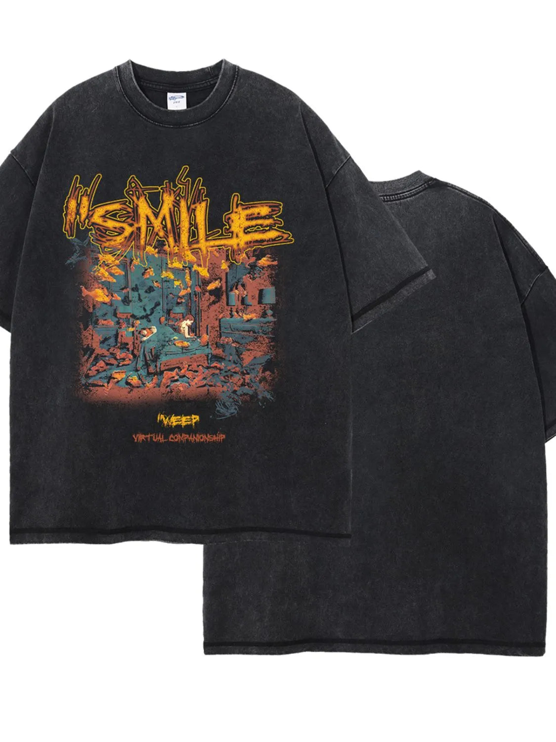 Men's Graphic Round Neck Half Sleeve T-Shirt - Treasured Gift's & More