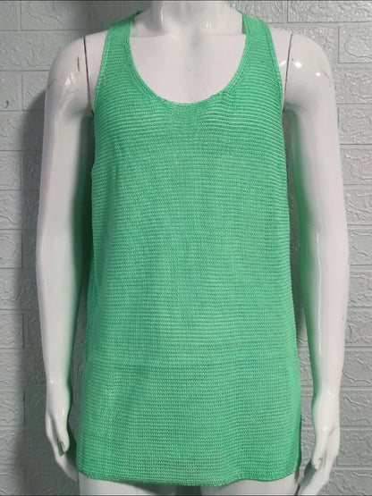 Men's Plus Size Scoop Neck Knit Tank - Treasured Gift's & More