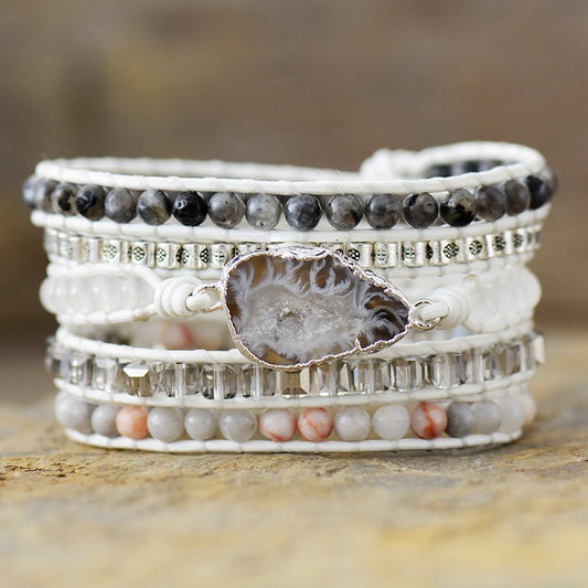 Natural Stone Layered Bracelet - Treasured Gift's & More