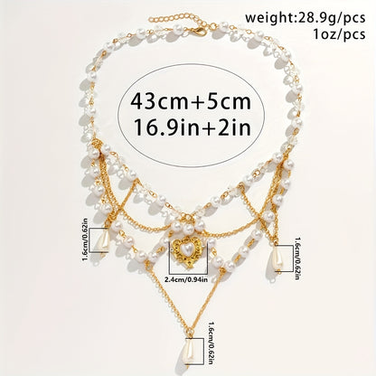 Crystal Hollow Love Heart Pendant Necklace