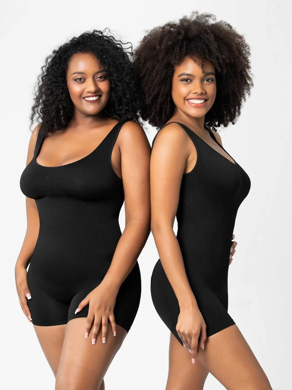 Scoop Neck Wide Strap Shaping Romper - Treasured Gift's & More