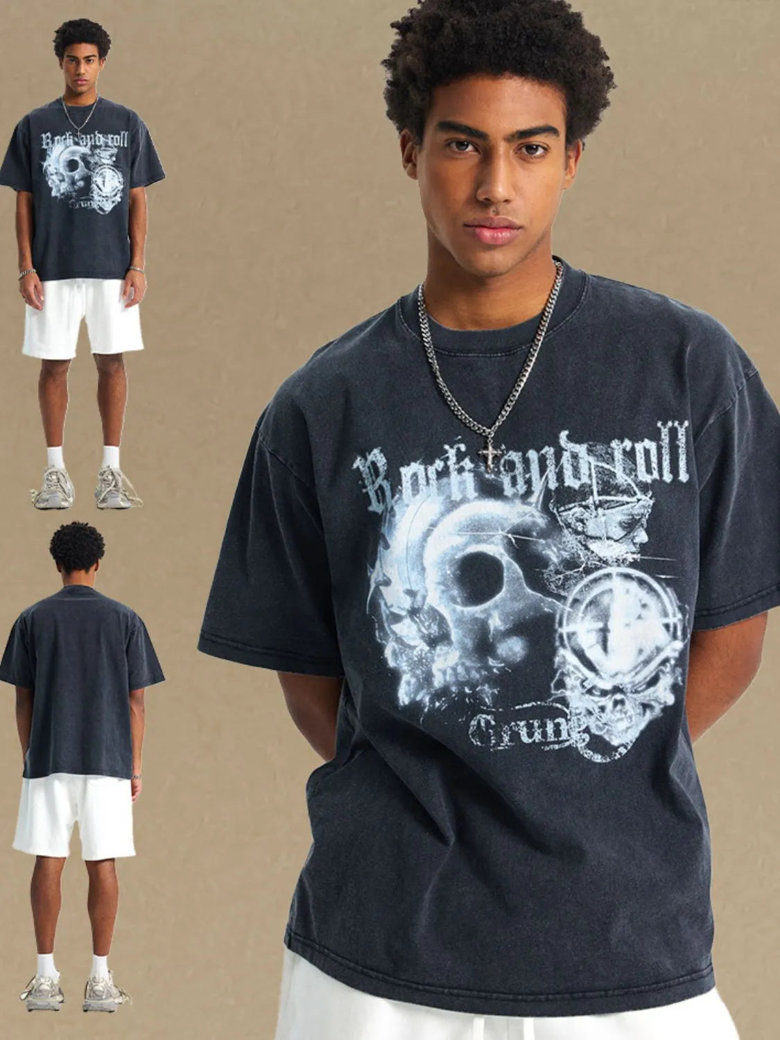 Men's Graphic Round Neck Half Sleeve T-Shirt - Treasured Gift's & More