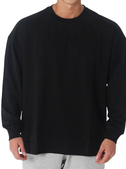 Men's Plus Size Round Neck Long Sleeve T-Shirt - Treasured Gift's & More