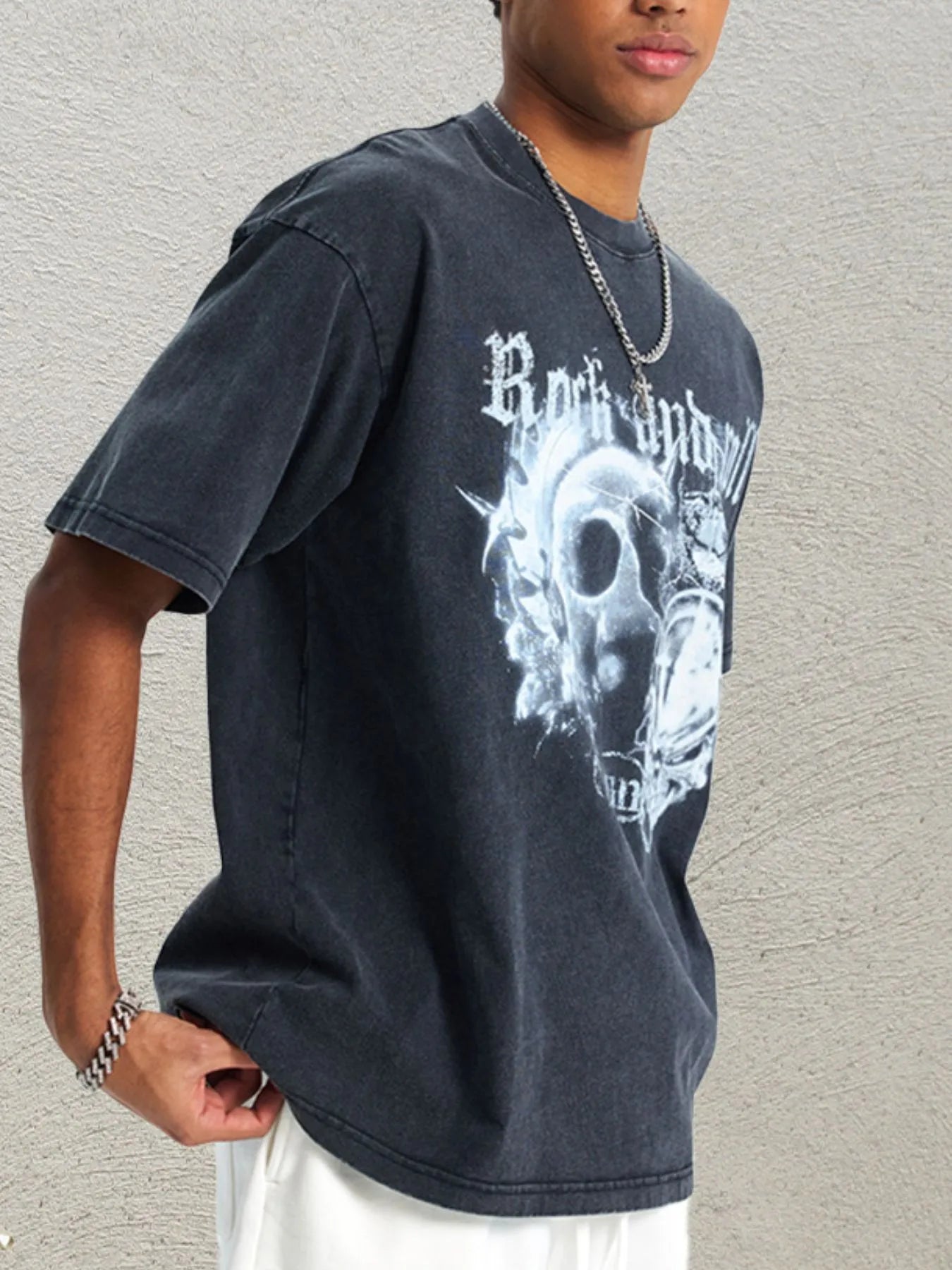 Men's Graphic Round Neck Short Sleeve T-Shirt - Treasured Gift's & More