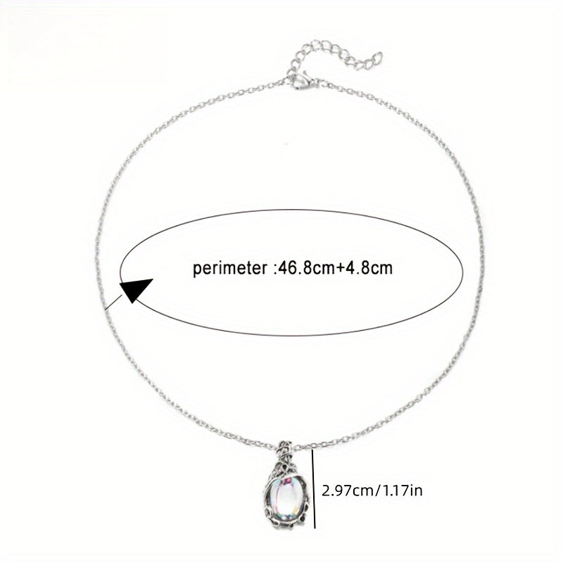 1pc Exquisite Moonstone Pendant Necklace