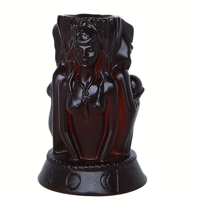 Moon Triple Goddess Crystal Sphere Ball Stand