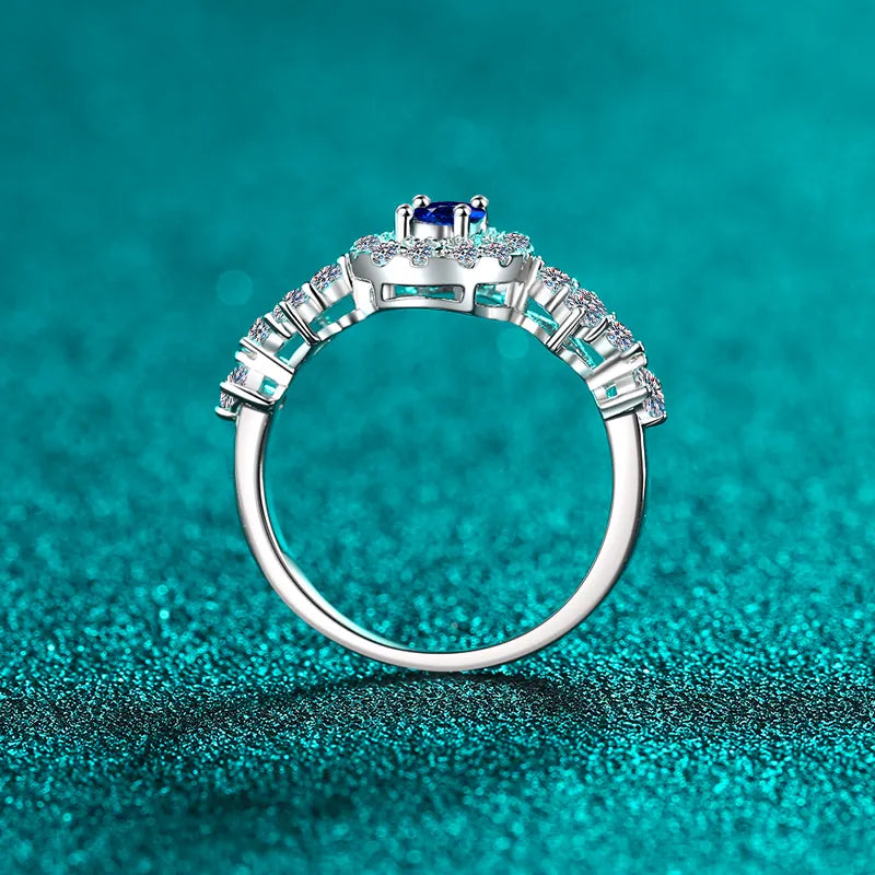 925 Sterling Silver Moissanite Ring - Treasured Gift's & More