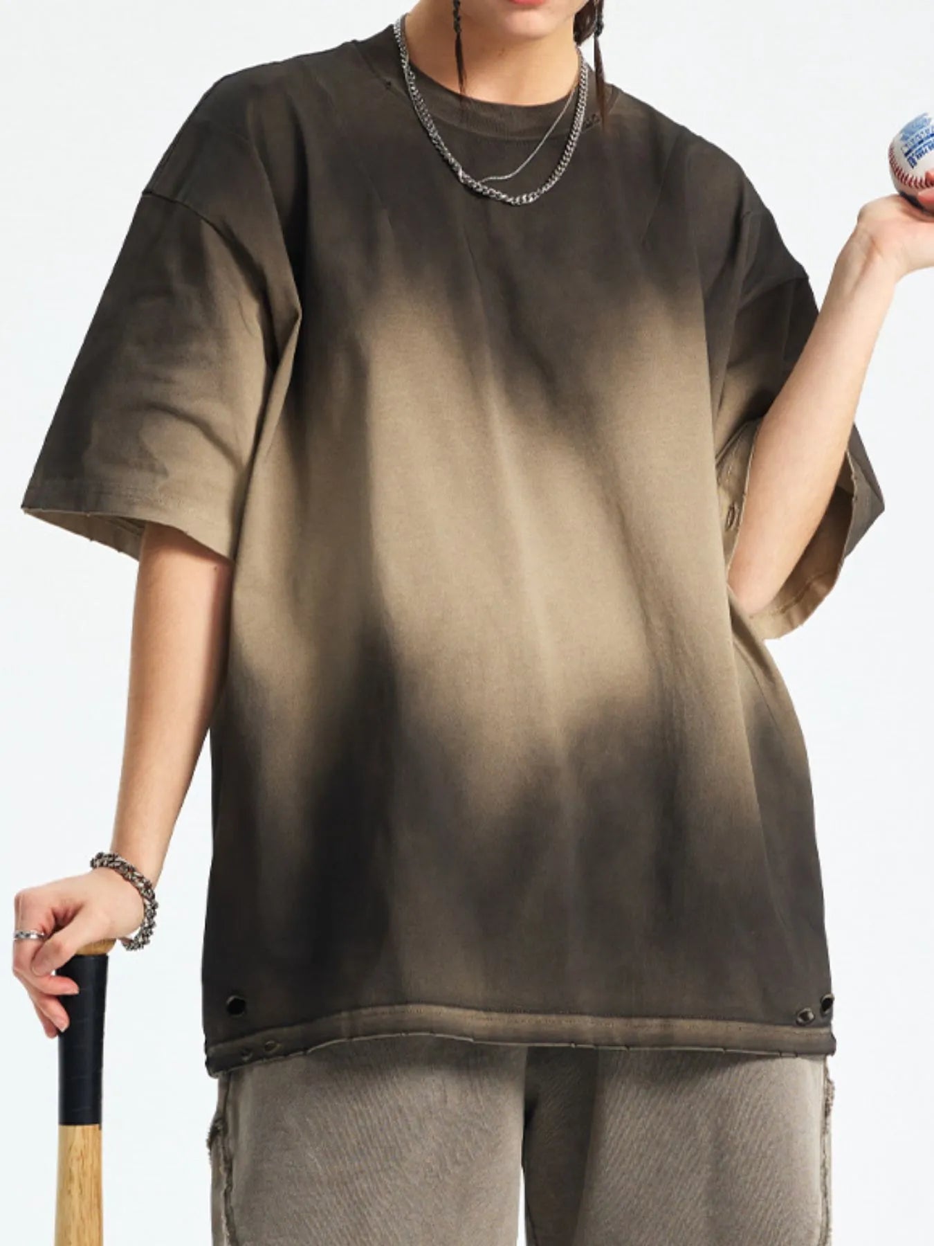Men's Gradient Round Neck Short Sleeve T-Shirt - Treasured Gift's & More