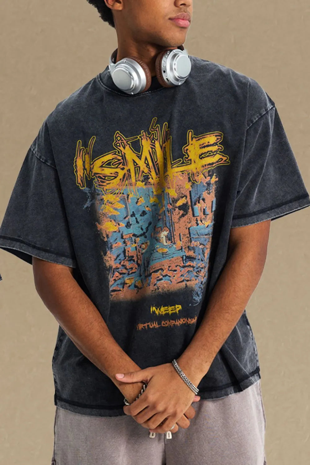 Men's Graphic Round Neck Half Sleeve T-Shirt - Treasured Gift's & More