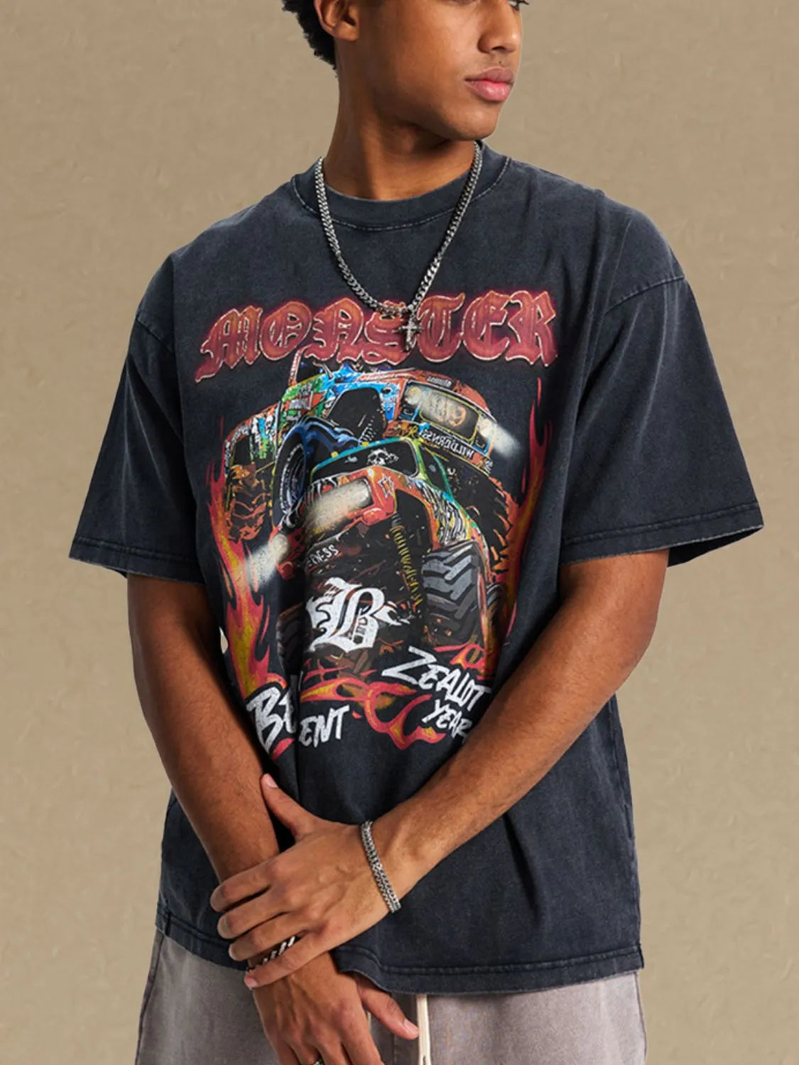 Men's Graphic Round Neck Half Sleeve T-Shirt - Treasured Gift's & More