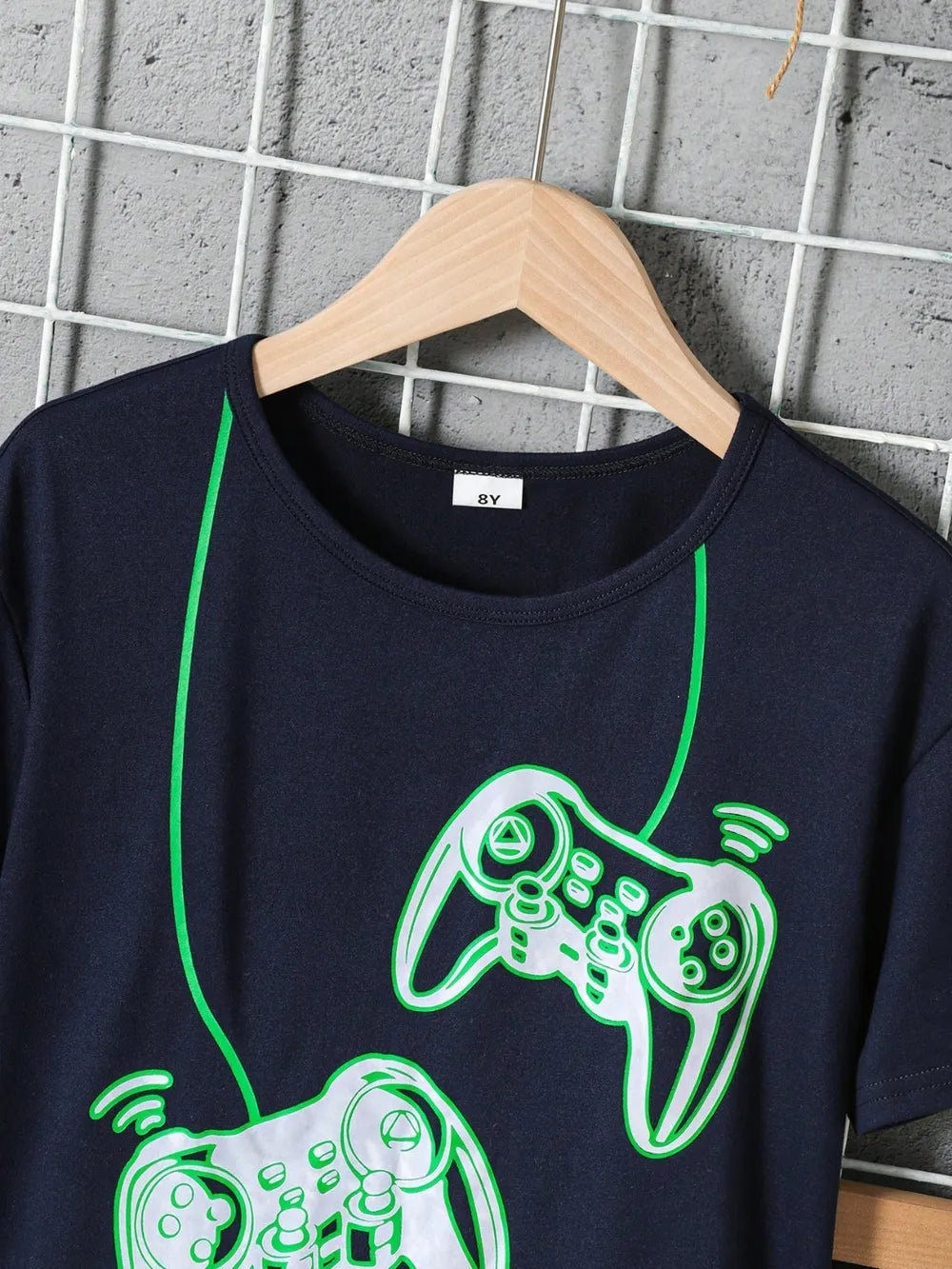 Children's Graphic Round Neck T-Shirt and Pants Set - Treasured Gift's & More