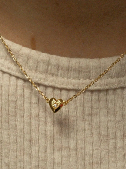 Zircon Heart Pendant Necklace - Treasured Gift's & More