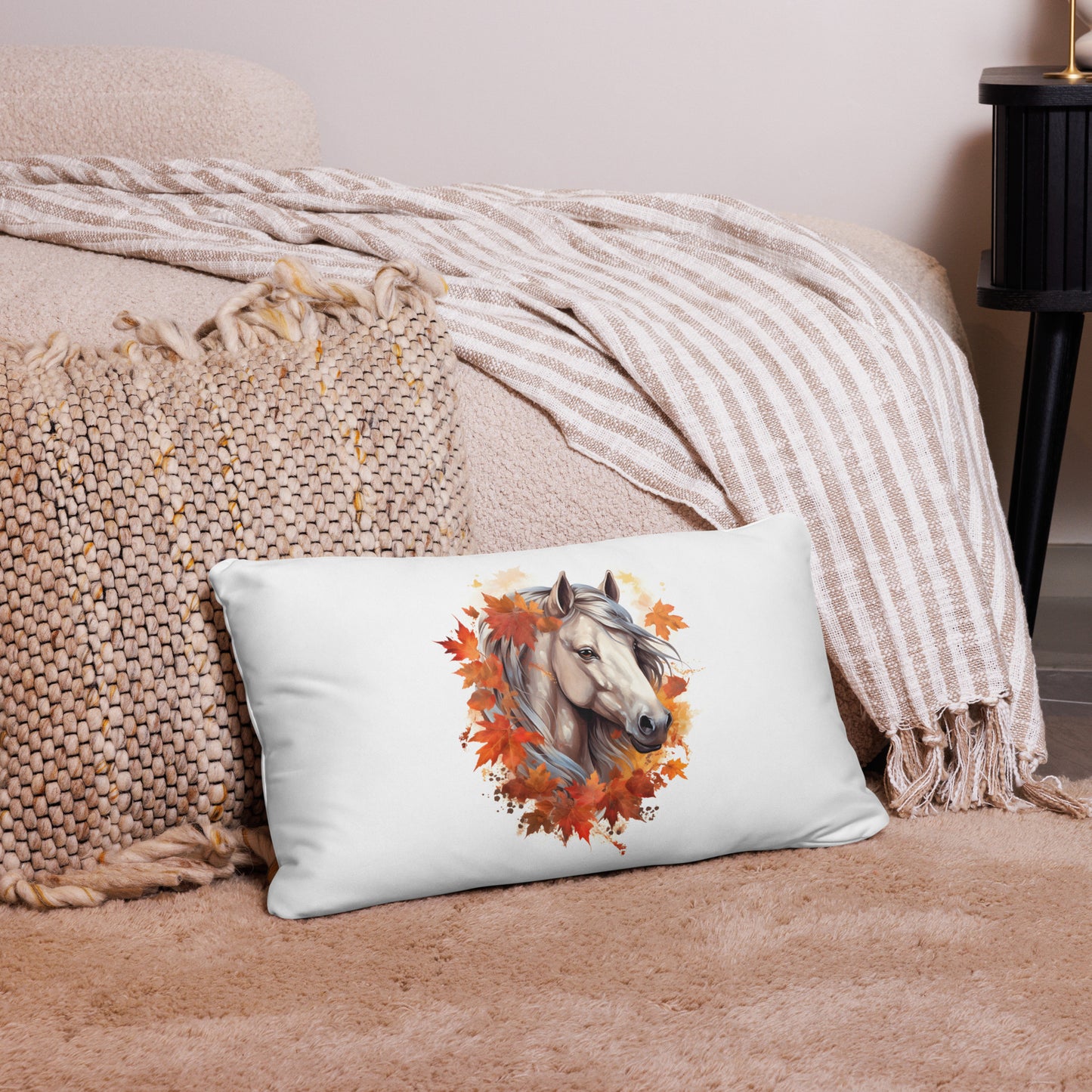 T&G Fall Horse Basic Pillow3 - Just $20! Shop now at Treasured Gift's & More