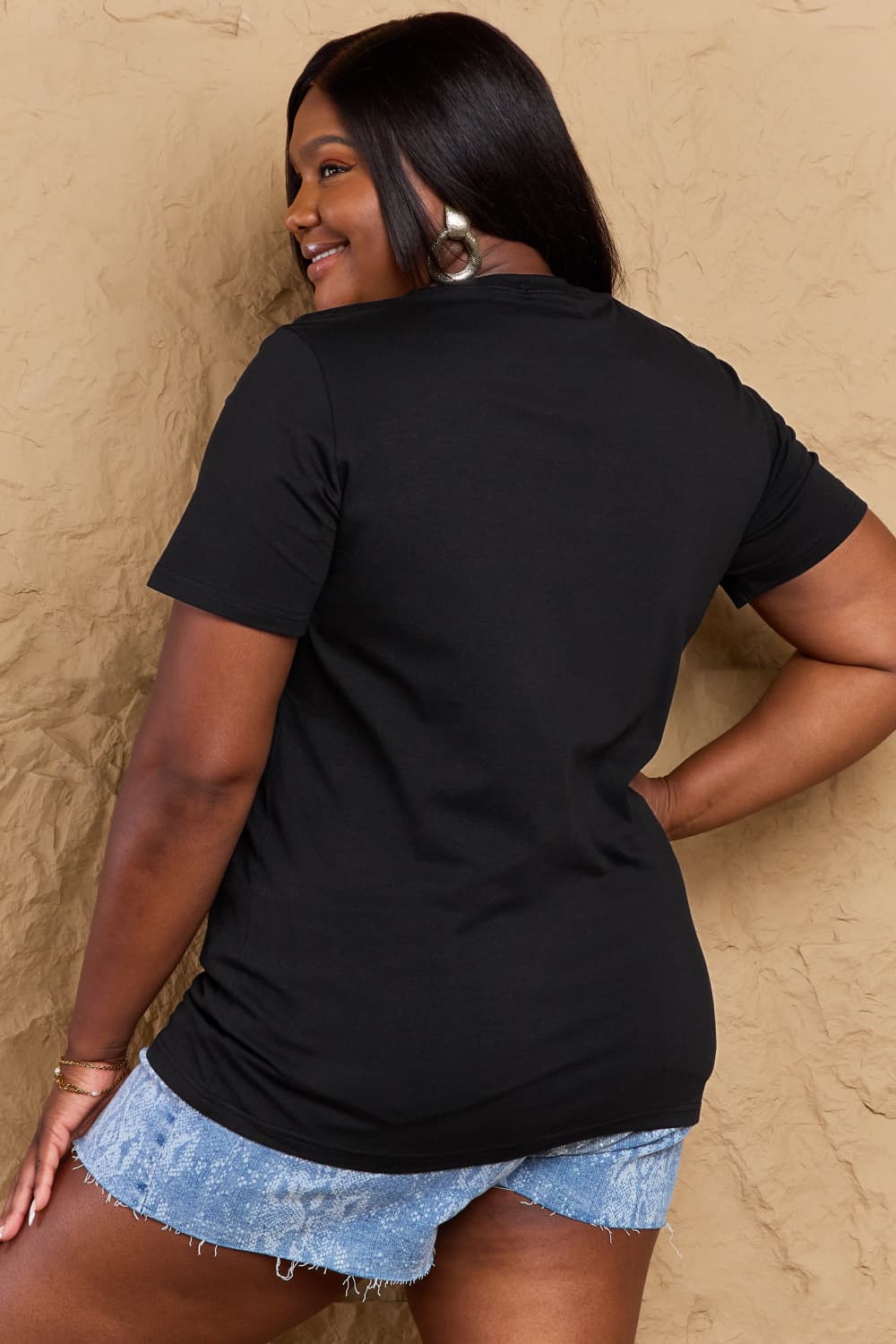 Simply Love Full Size Cat Graphic Cotton Tee - Treasured Gift's & More