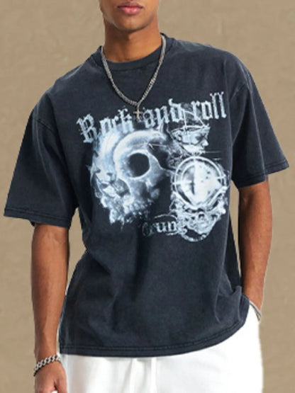 Men's Graphic Round Neck Half Sleeve T-Shirt - Treasured Gift's & More