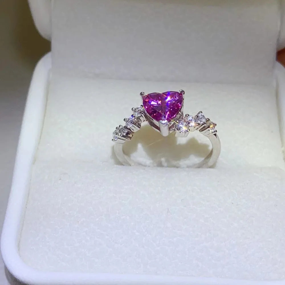 1 Carat Moissanite 925 Sterling Silver Ring - Treasured Gift's & More