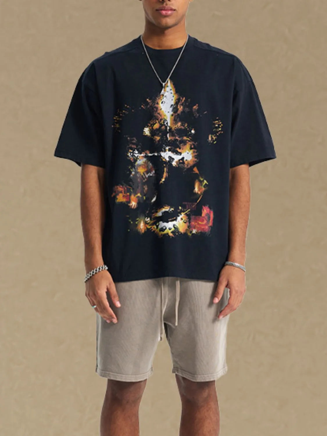 Men's Graphic Round Neck Half Sleeve T-Shirt - Treasured Gift's & More