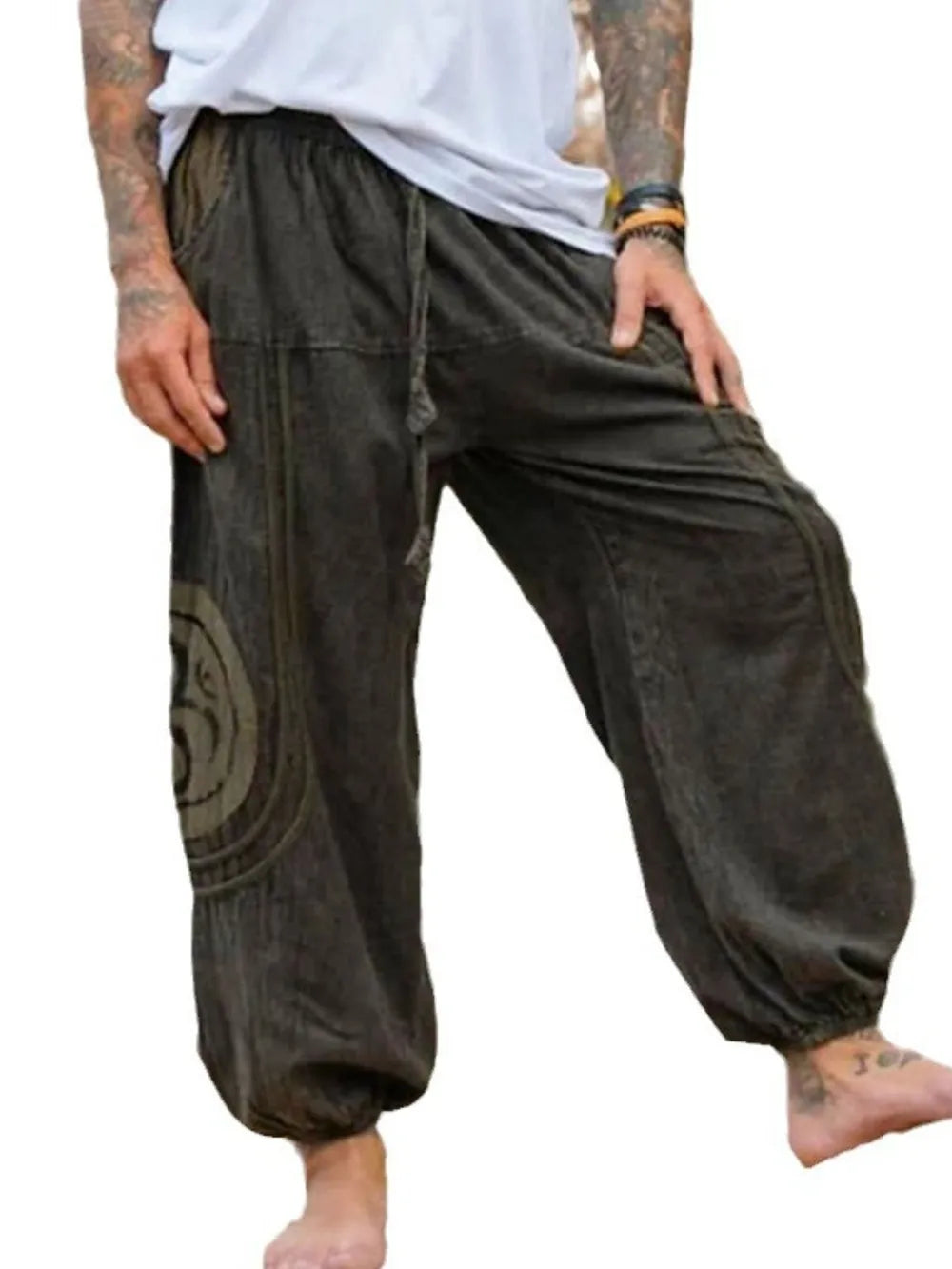 Men's Full Size Drawstring Jogger with Pockets Plus Size - Treasured Gift's & More