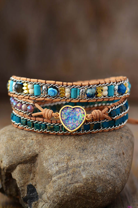 Heart Layered Bracelet - Treasured Gift's & More