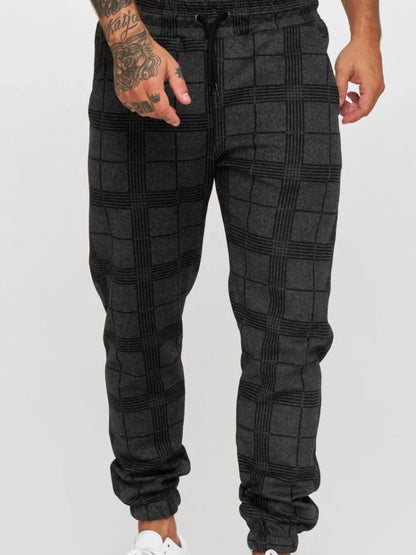 Men's Plus Size Plaid Drawstring Pants - Treasured Gift's & More
