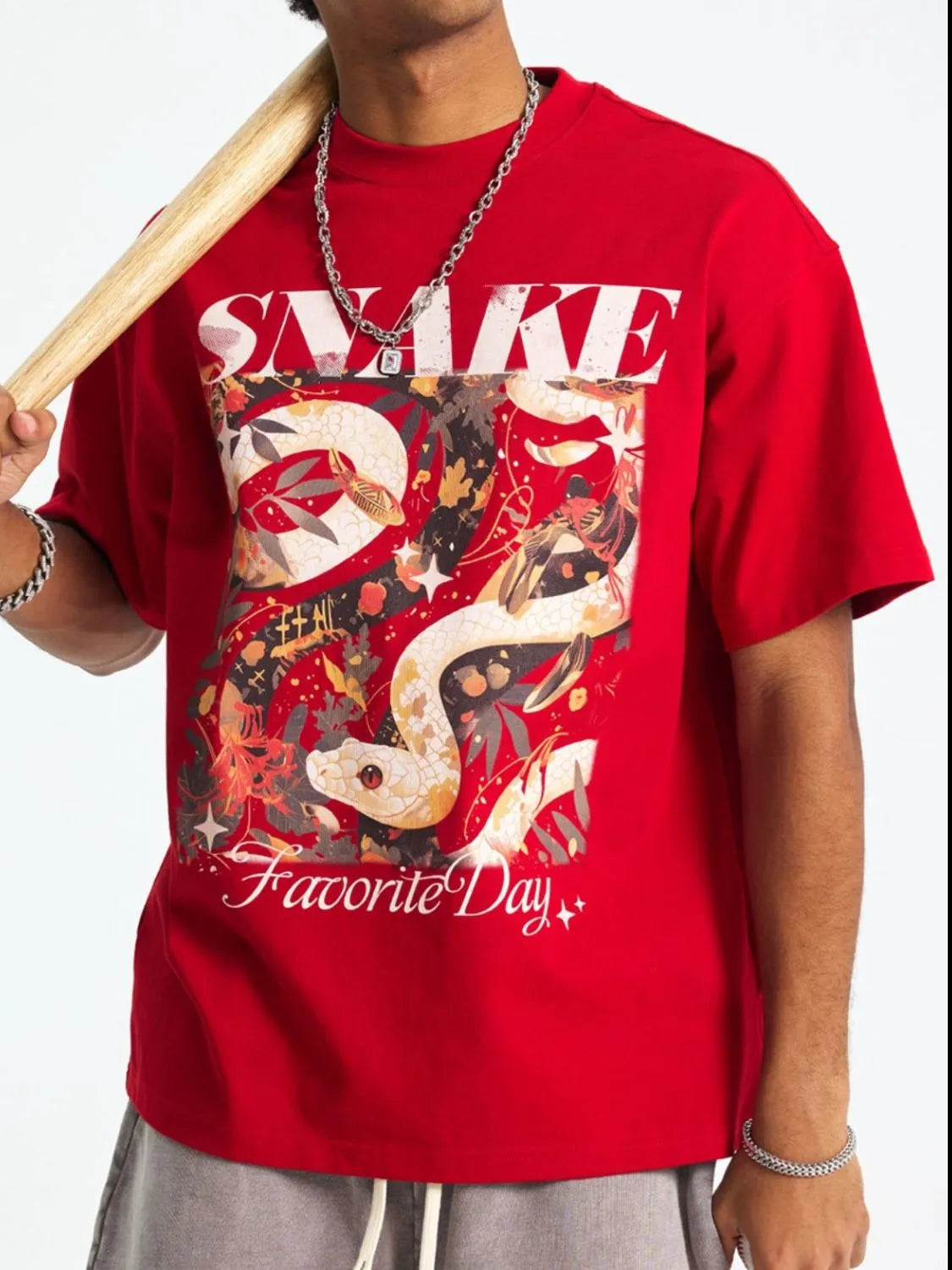 Men's Plus Size Graphic Round Neck Short Sleeve T-Shirt - Treasured Gift's & More