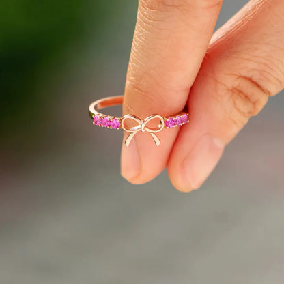 925 Sterling Silver Bow Ring - Treasured Gift's & More