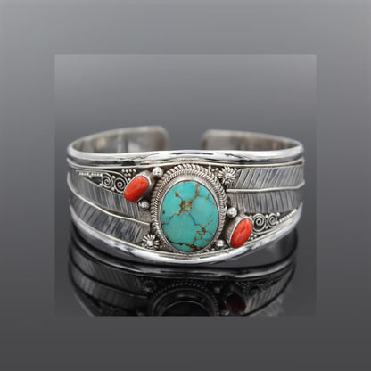 Turquoise Open Bracelet - Treasured Gift's & More