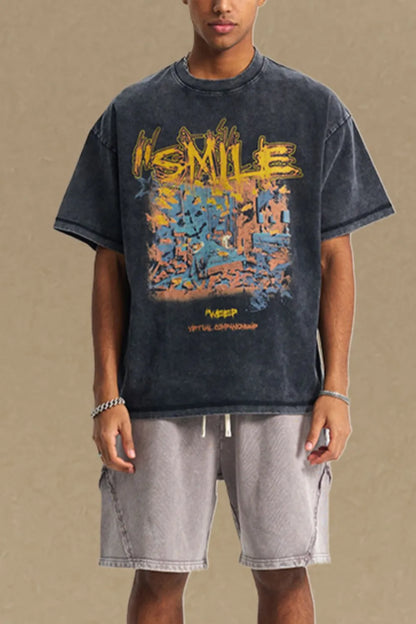 Men's Graphic Round Neck Half Sleeve T-Shirt - Treasured Gift's & More