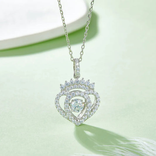 Moissanite 925 Sterling Silver Necklace - Treasured Gift's & More