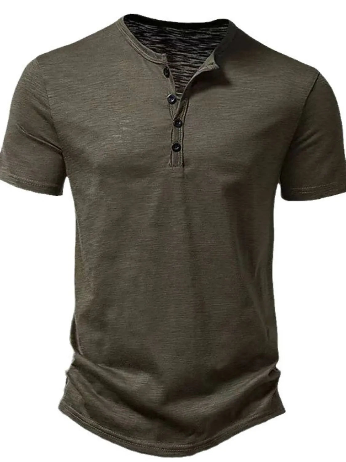 Men's Full Size Button Detail Short Sleeve Polo Plus Size - Treasured Gift's & More